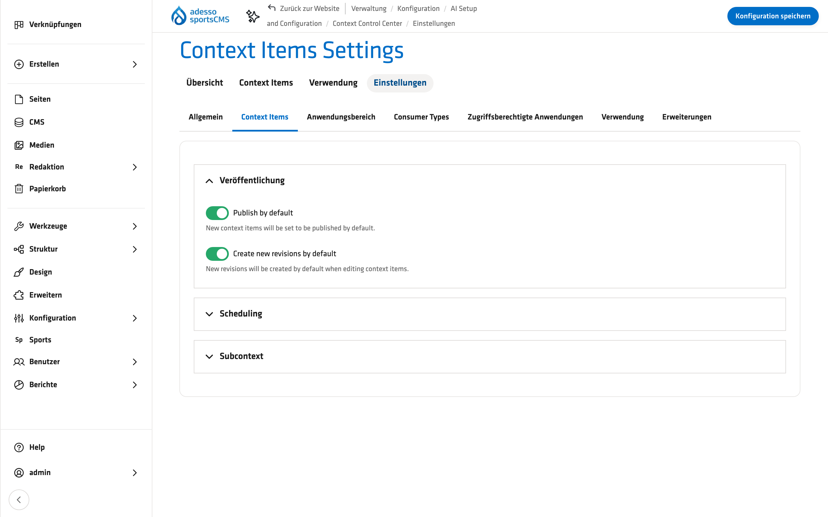 Kontext-Items